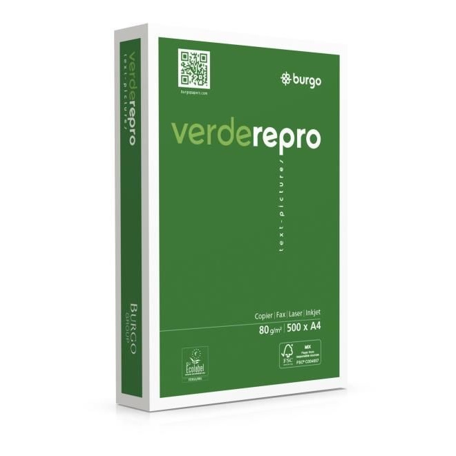 Repro verde Burgo A4 80g 500gf - Confezione da 5